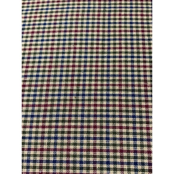 Blue & Red Plaid Cotton Fabric 1/2 Yard 42" Wide For Sewing & Crafting - Picture 2 of 5